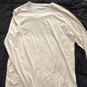 lululemon athletica Cream Long-Sleeve Crew Tee